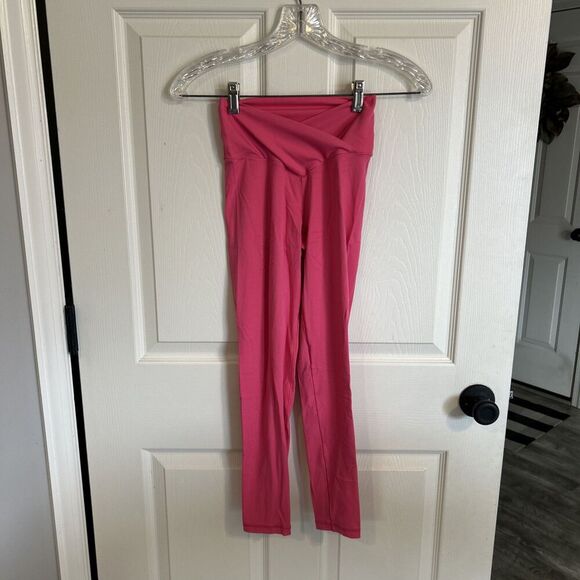 Aerie offline high rise Cross Over Legging Size Small Pink - Picture 6 of 9